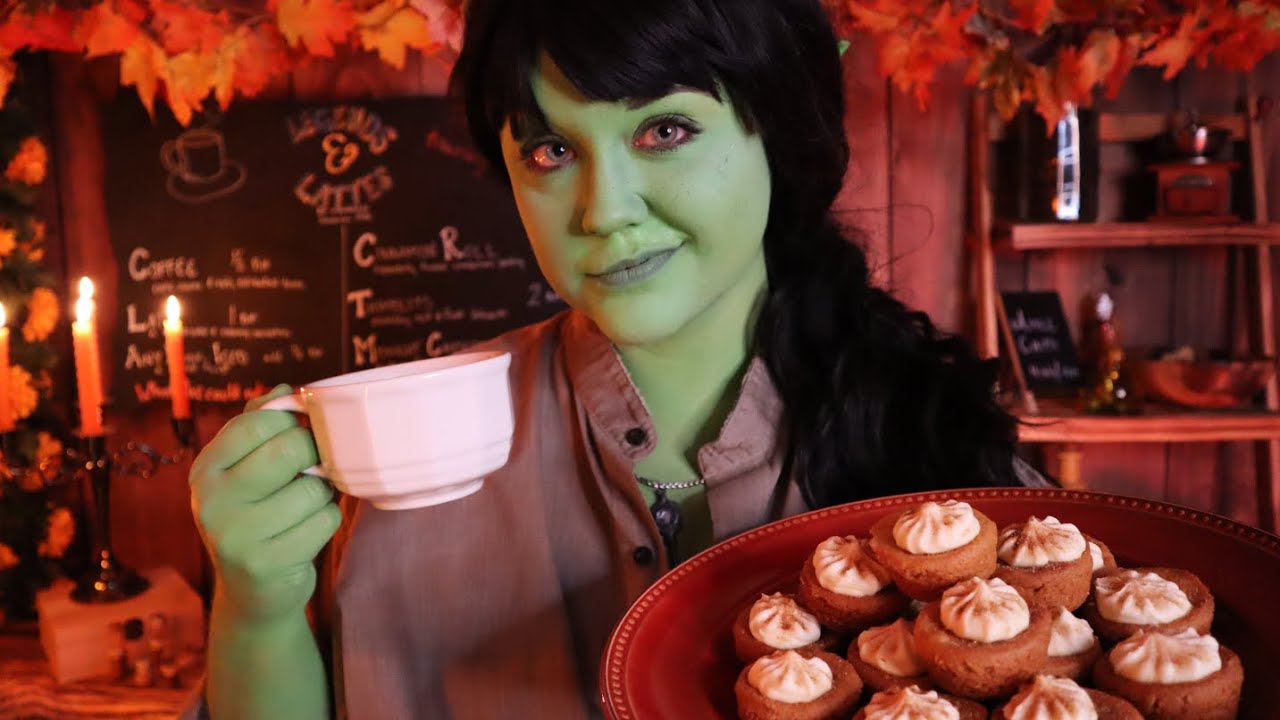 ASMR Legends & Lattes ☕ Autumn Coffee Shop Fantasy Roleplay