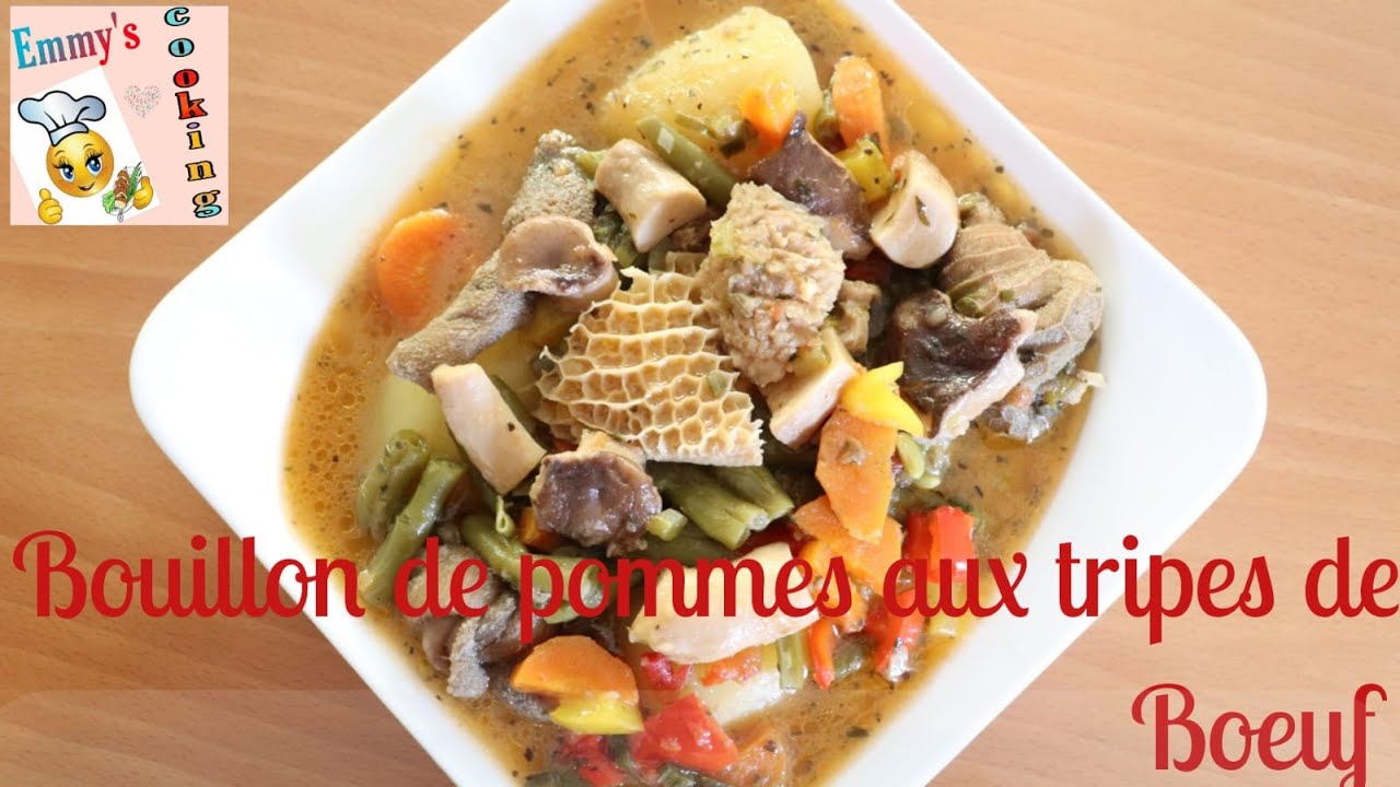 Bouillon de pommes aux tripes de boeuf