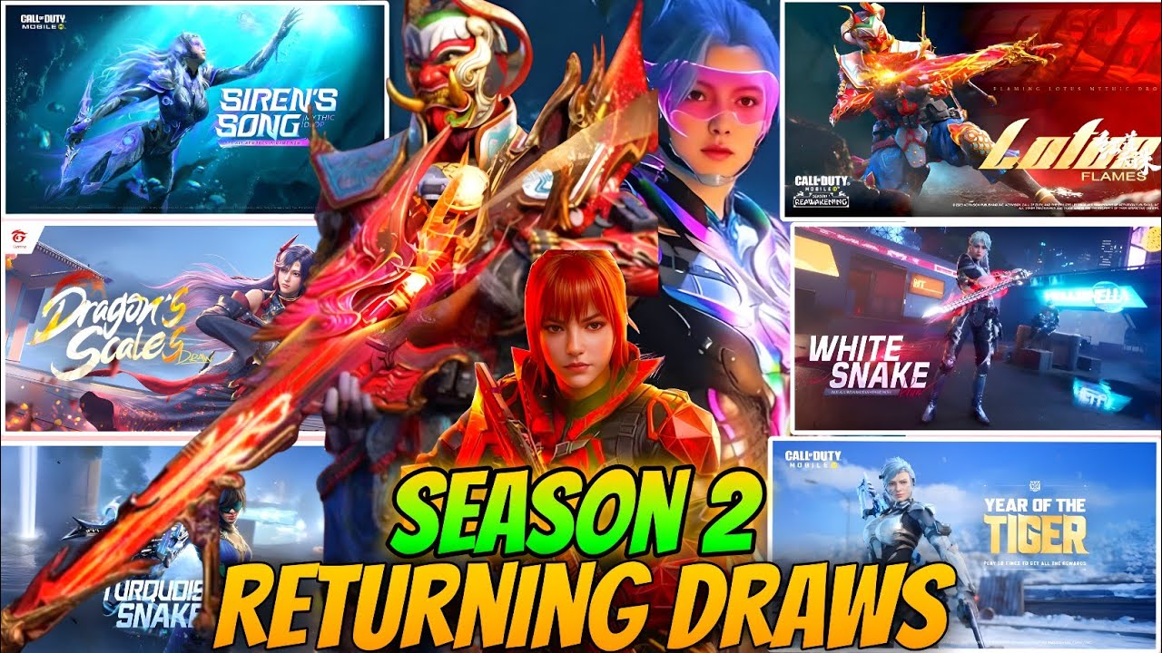Season 2 (2026) All New Returning Lucky Draws+Release Date | All Returning Mythic Draws | CODM 2026
