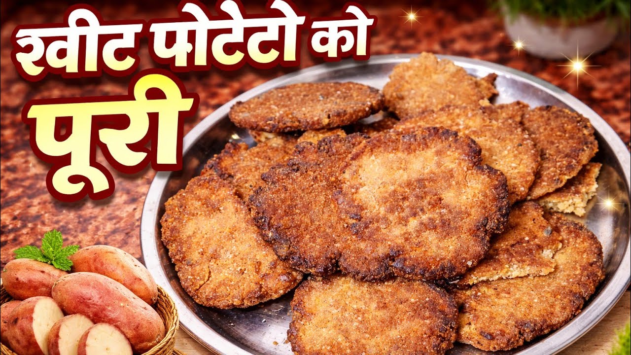 Sweet potato ki puri jarur banaye bahut hi testy #food #cooking #recipes 