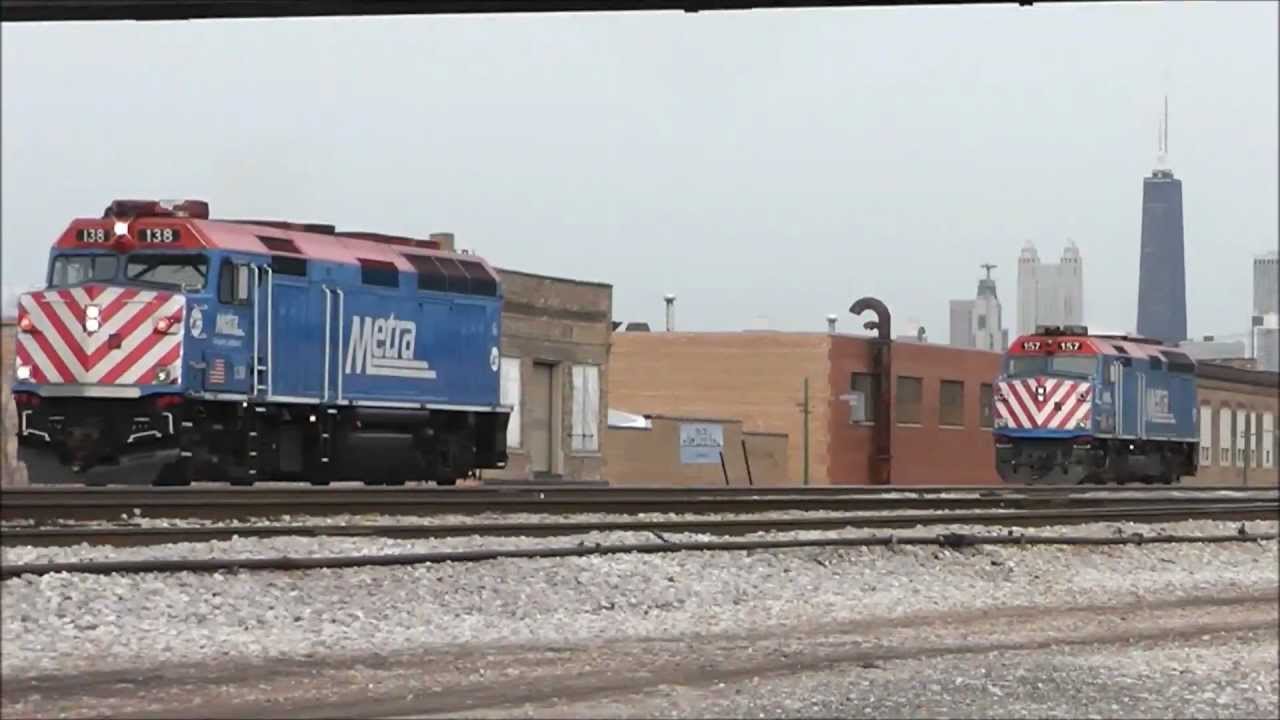 The Best of Metra, Plus Amtrak 145, at Tower A-2, Chicago, 13.02.12