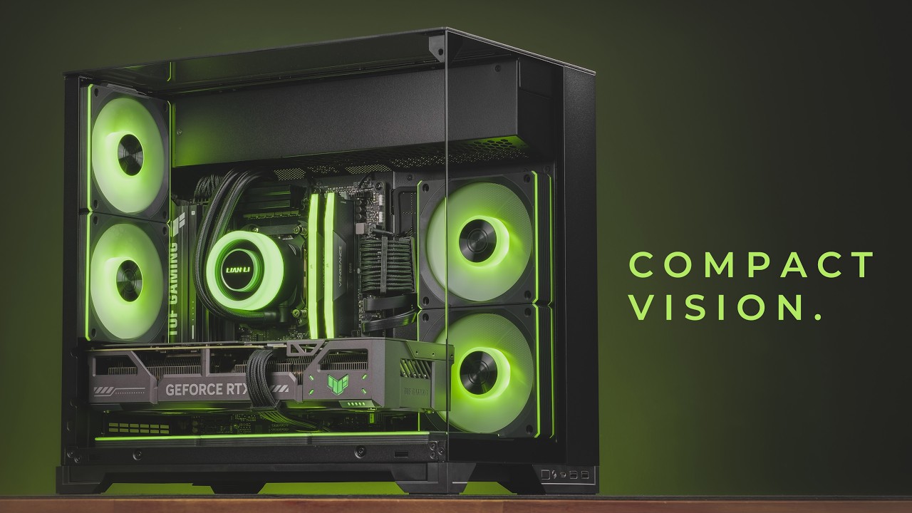 Compact mATX Fishtank 4K Gaming PC Build | Lian Li O11 Vision M