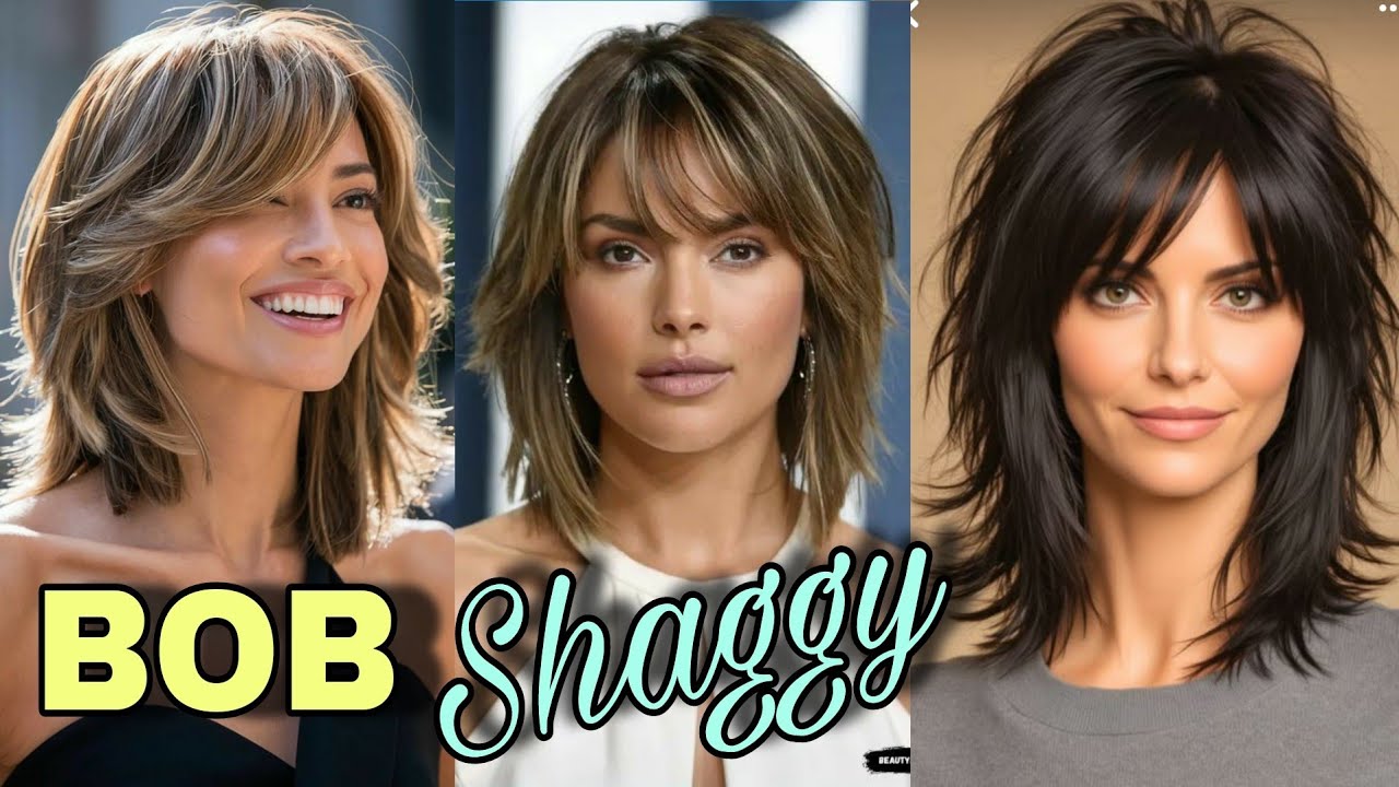 ✂️BOB SHAGGY que Mejor Lucen en MUJERES de toda edad y Tipo de Cabello 💇‍♀️ Moda Cabello 2025