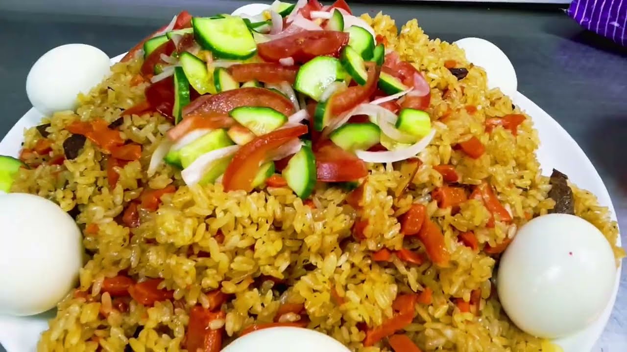 Today I&rsquo;m cooking delicious homemade pilaf with a fresh salad 🍚🥗I&rsquo;ll show the entire cooking