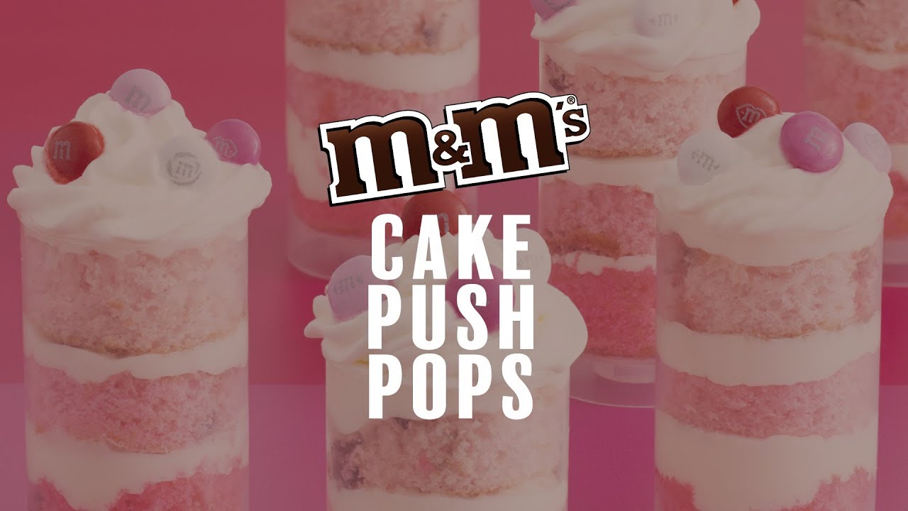 M&M'S  Cake Push Pops