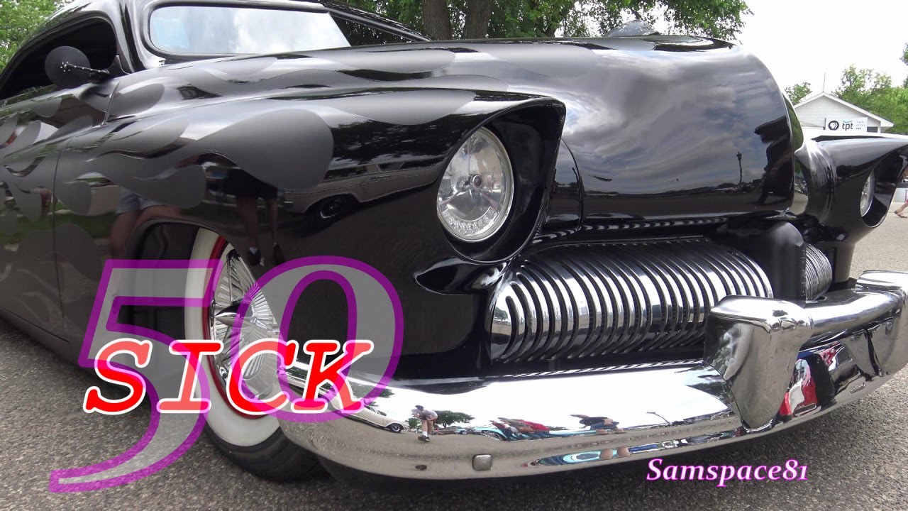 1950 Mercury Hot Rod  Chopped Led Sled Custom Slammed 50 Merc Samspace81 MSRA Back to the 50s show