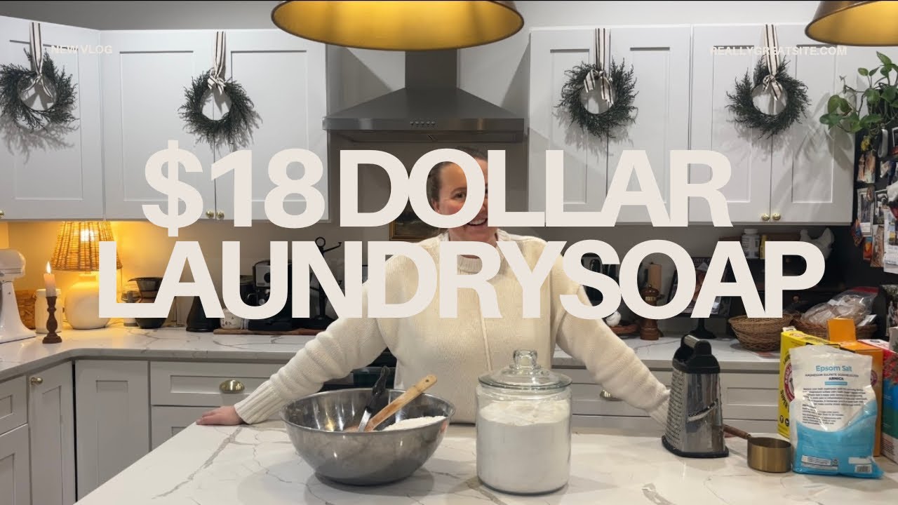 $18 Homemade Laundry Detergent | Cost Per Load Explained