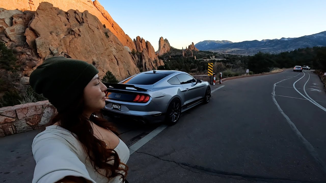 POV SUNSET CRUISE IN MY MACH1 MUSTANG