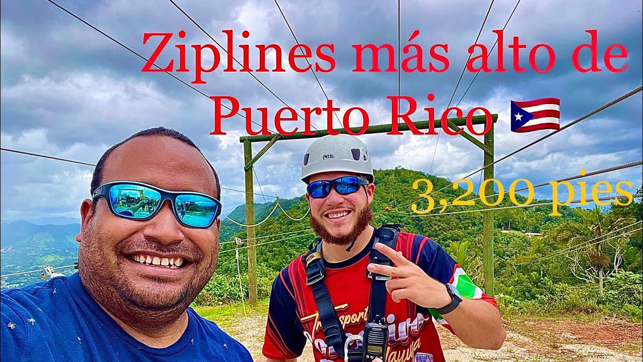 el ziplines más alto de Puerto Rico 🇵🇷 a 3,200 pies de altura En Jayuya .