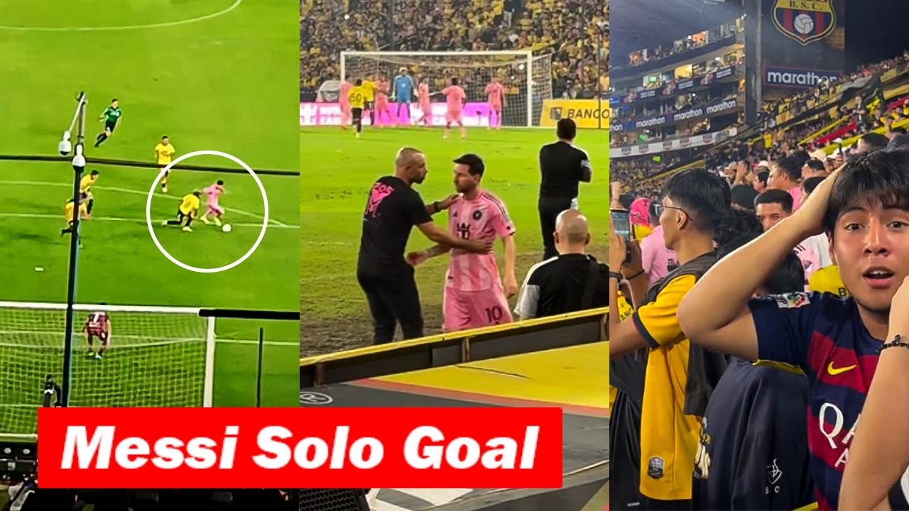 Ecuador Fans Reactions to Lionel Messi Solo Goal vs Barcelona SC