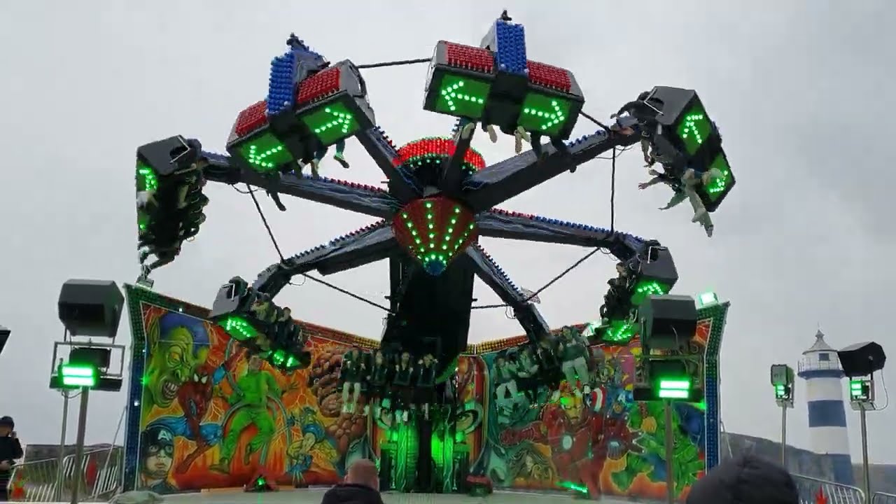 Wall's Super Star Ride Southsea Bank Holiday Funfair 2024 #funfair #fairground #fairrides #fyp