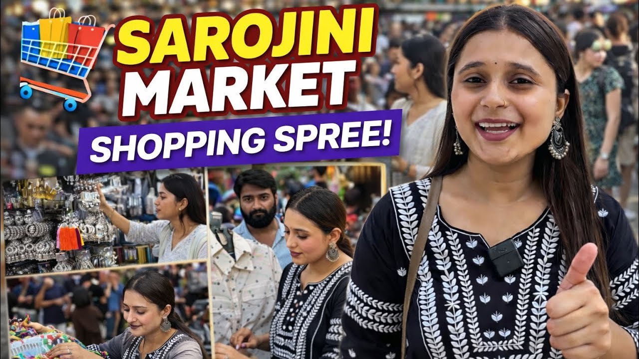 Sarojini Market Mein ₹1000 Ki Full Shopping 😍 | Budget Queen Market#sarojininagar #sarojininagar 