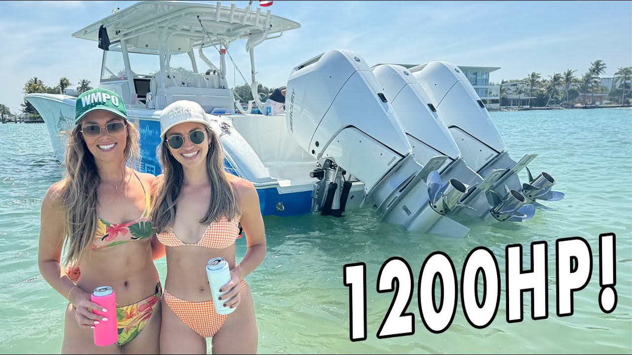 Yamaha to Mercury V10 Verado Swap on a 42' Yellowfin! Sandbar Day with the Fam!