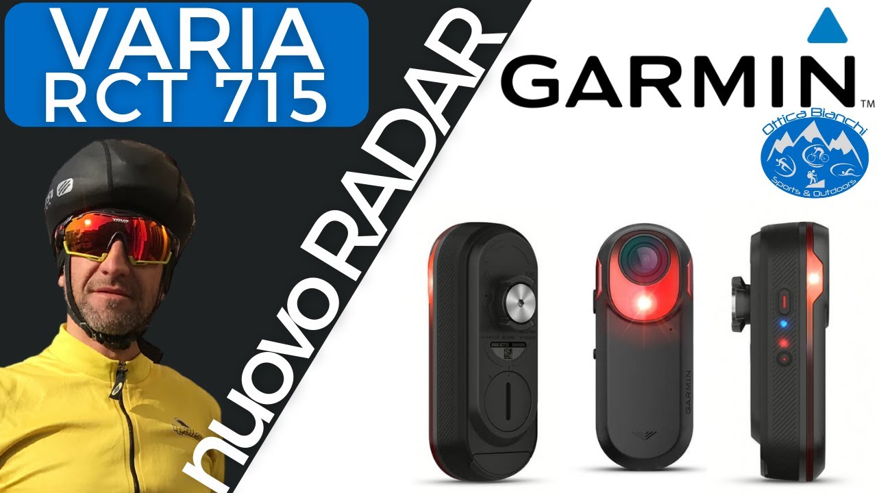 Garmin Varia RCT715 - radar retrovisore con videocamera e luce