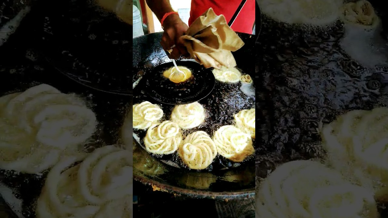 😋dhanbad sweets me garma garam jalebi 😋