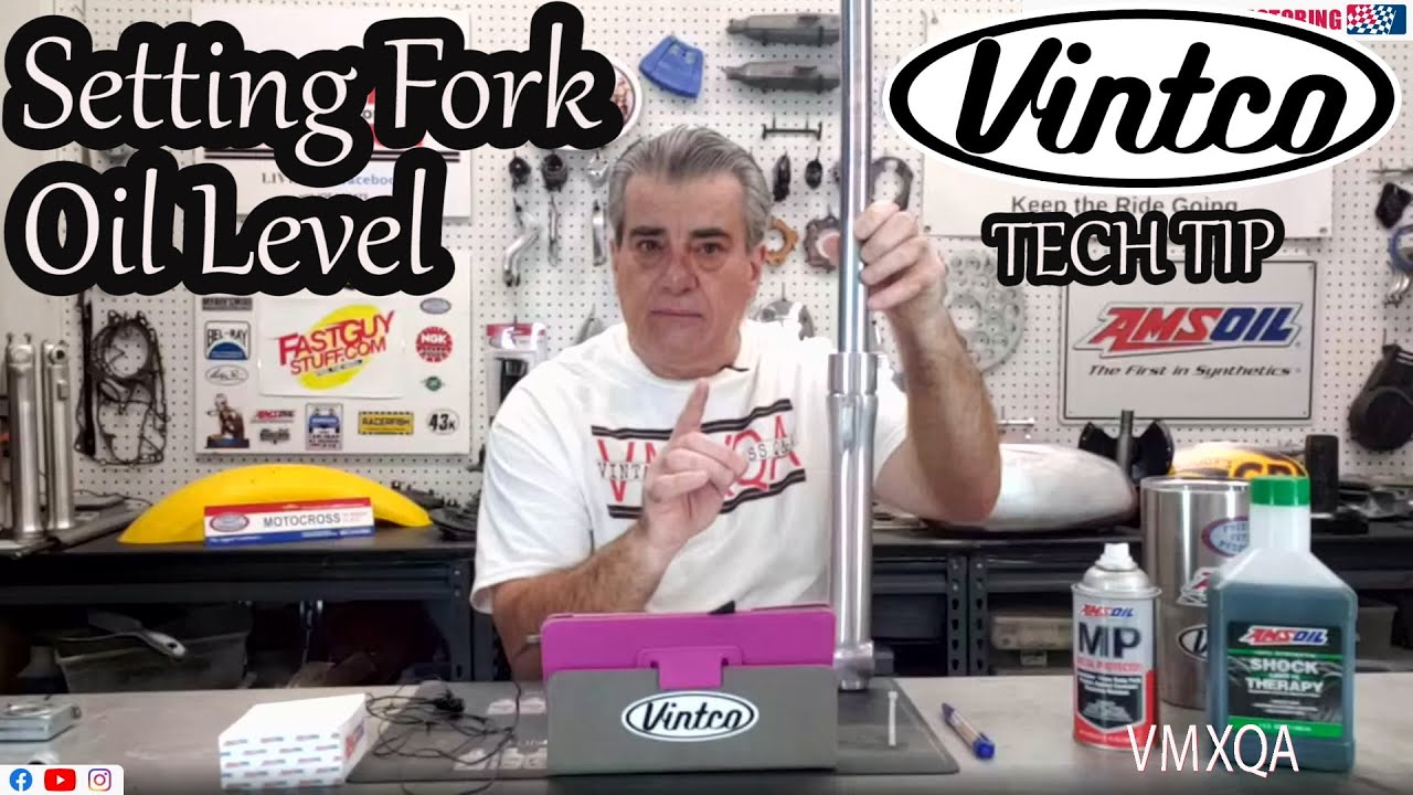 Setting Fork Oil Level- Vintco Tip for Vintage Dirt Bikes