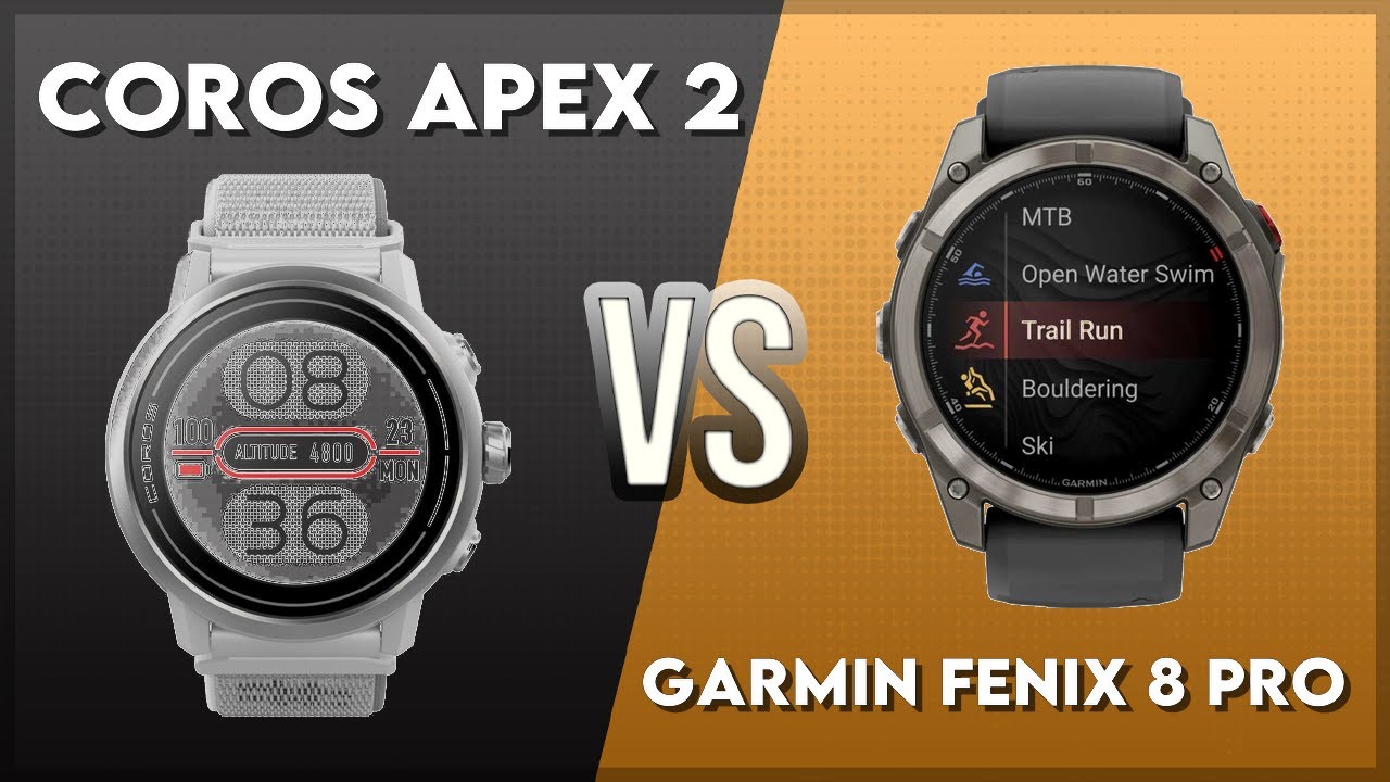 Coros Apex 2 vs Garmin Fenix 8 Pro Comparison