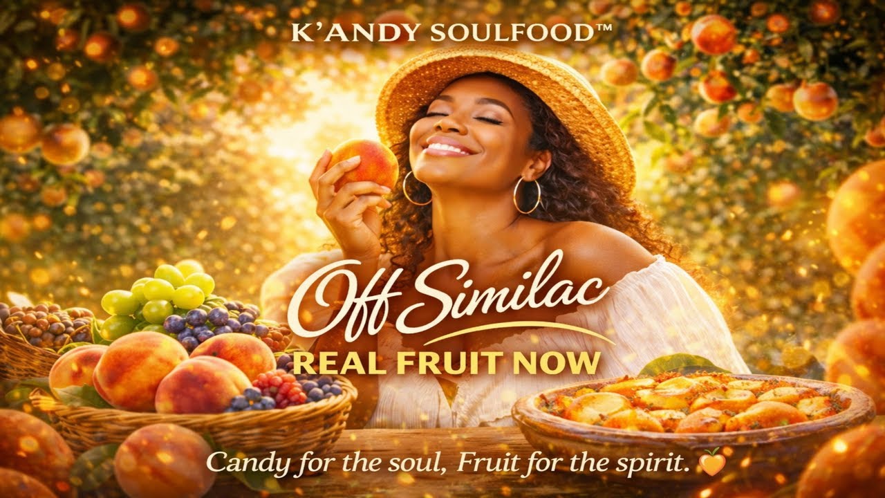 Off Similac Era: Peaches, Peace & Purpose 🍑✨#OffSimilac #RealFruitNow #KandySoulfood #GospelRNB