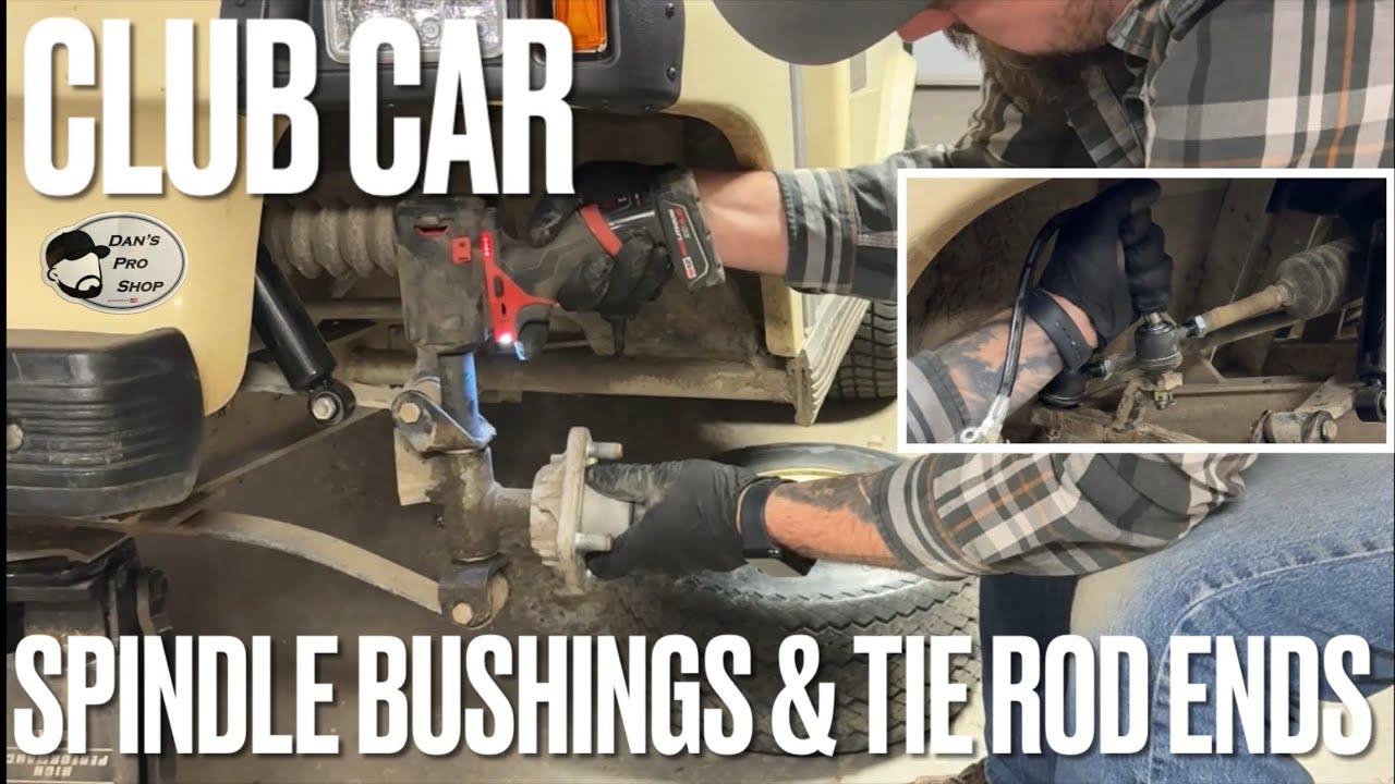 Golf cart spindle bushings and tie rod ends. How to!