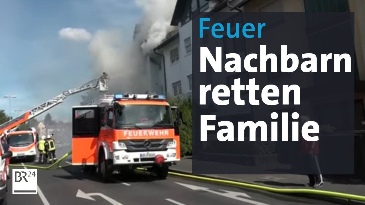 Sprung aus dem Fenster: Nachbarn retten Mutter und Kinder bei Wohnungsbrand | Abendschau | BR24