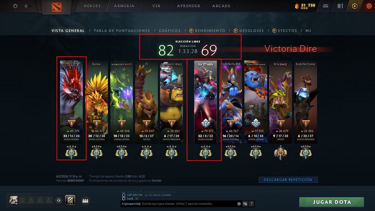 Dota 2 con héroes muy difíciles hasta llegar a Inmortal ( ????? )