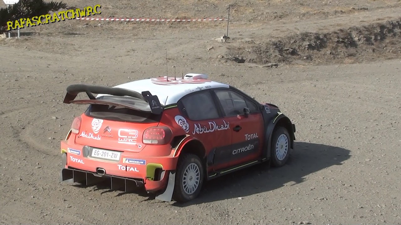 Test Citroen WRC Sebastian Loeb-Daniel Elena Almeria 24-2-2018