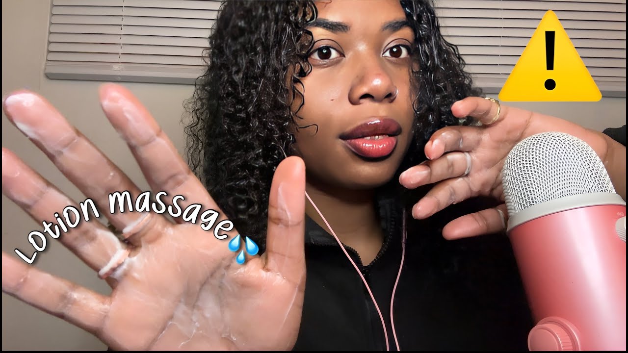WET💦 ASMR LOTION ON MIC + MOUTH SOUNDS👄 FOR ULTIMATE TINGLES!!