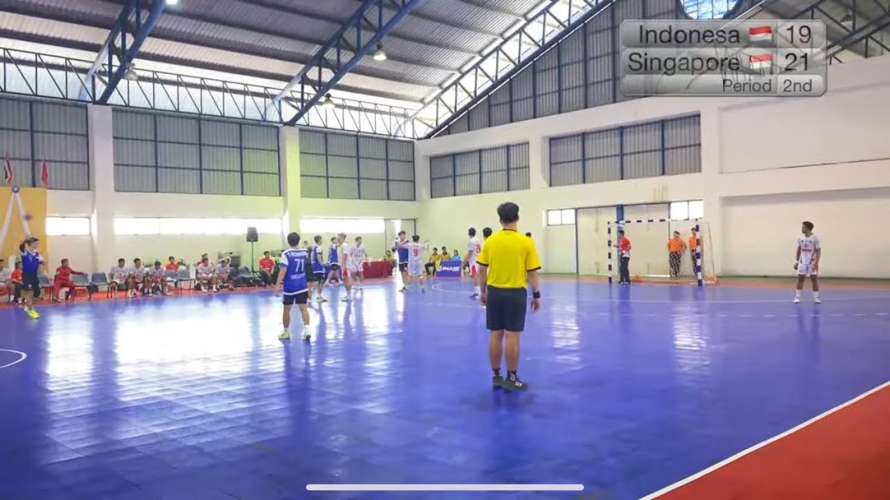 🇮🇩 Indonesia 23 - 23 Singapore 🇸🇬 |🧔‍♂️| SEAHAF Handball Championship 2025 : Men 🤾‍♂️ Round-robin