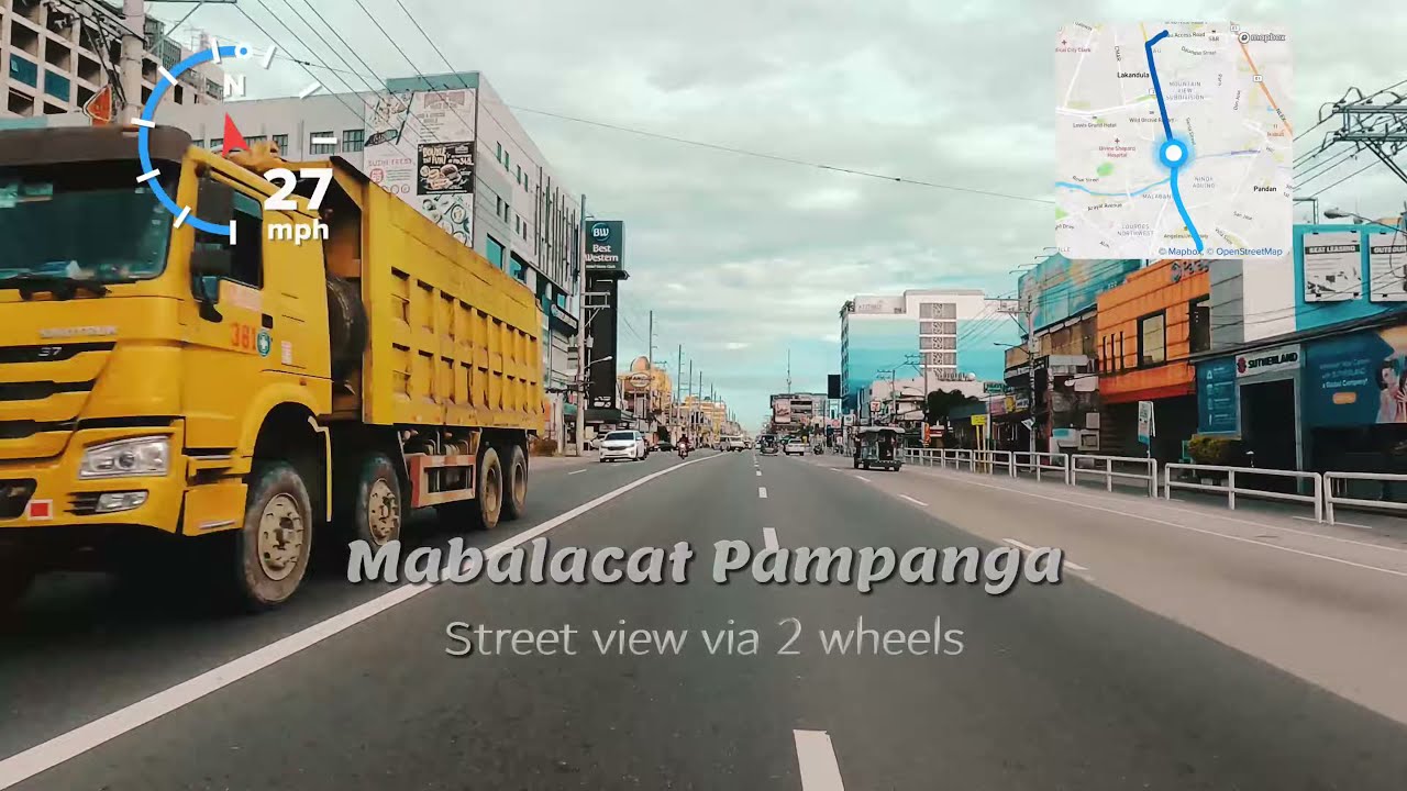 Mabalacat Pampanga- - Street View via 2 wheels | Virtual Tour I  Cinematic 4k video
