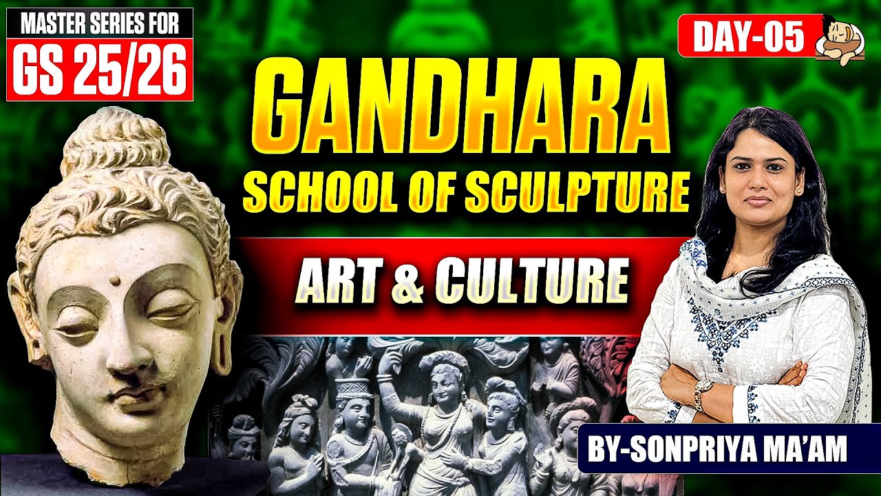 Gandhara School  of Sculpture Art in Detail with PYQs| History, Art and Culture| UPSC|Sleepyclasses