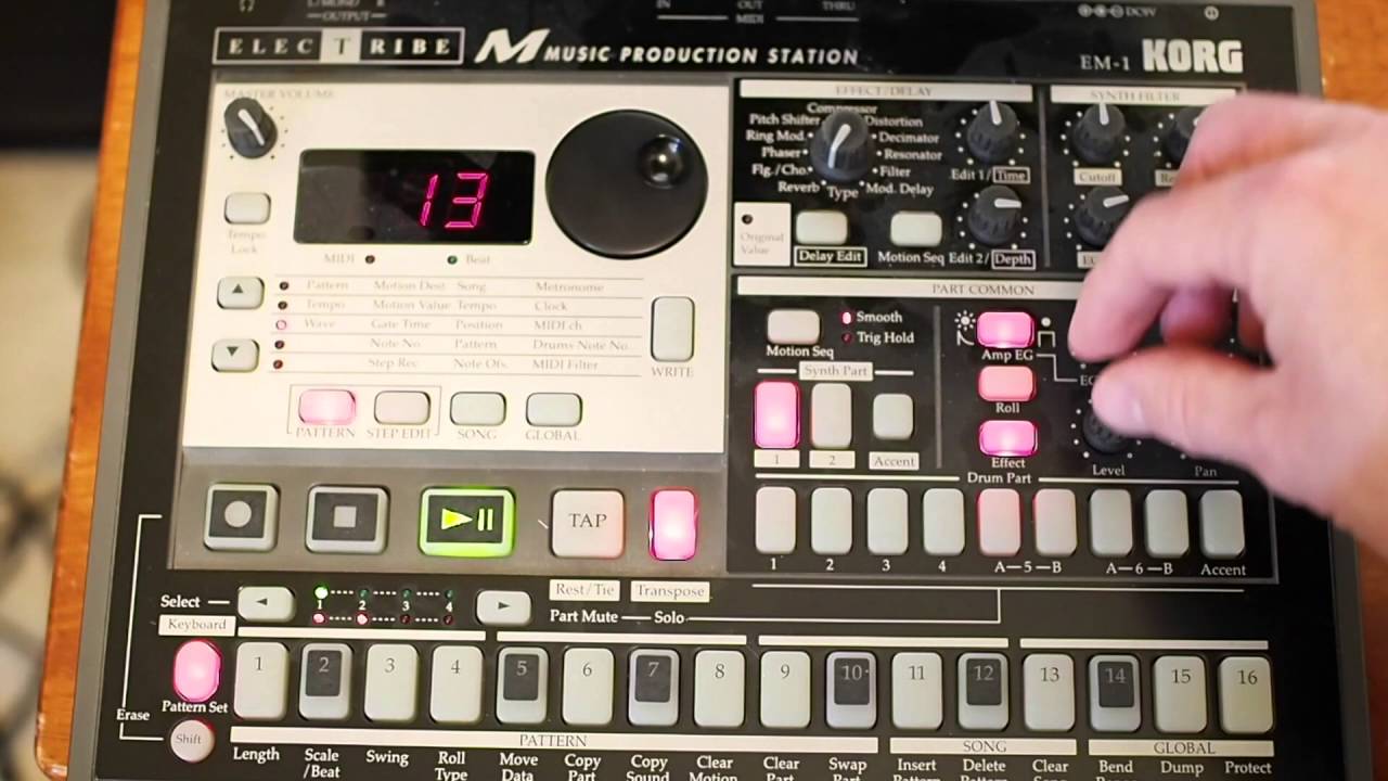 Korg EM-1 Workflow (techno)