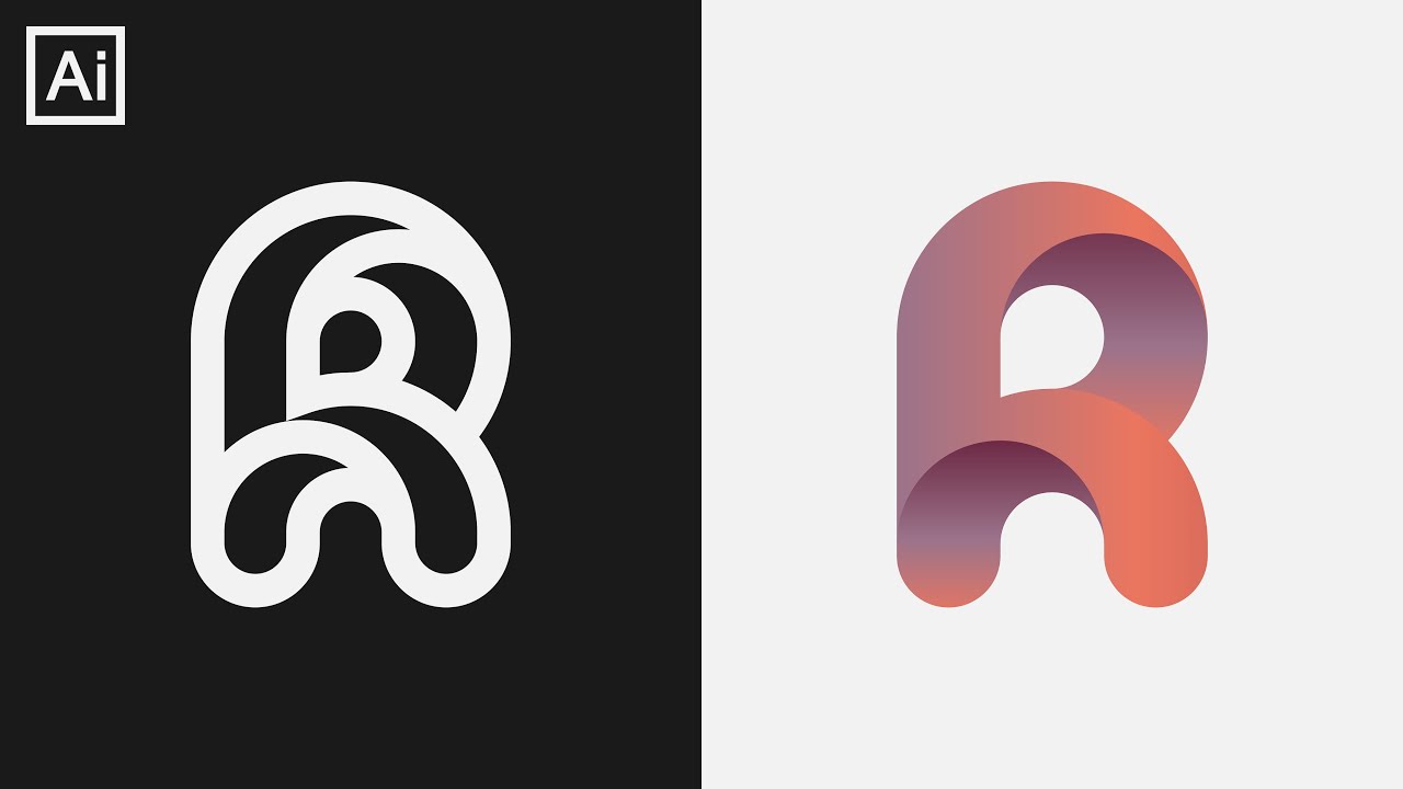Adobe illustrator logo design process in illustrator logo tutorial
