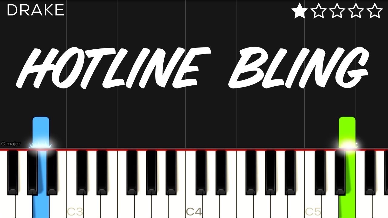 Drake - Hotline Bling | EASY Piano Tutorial