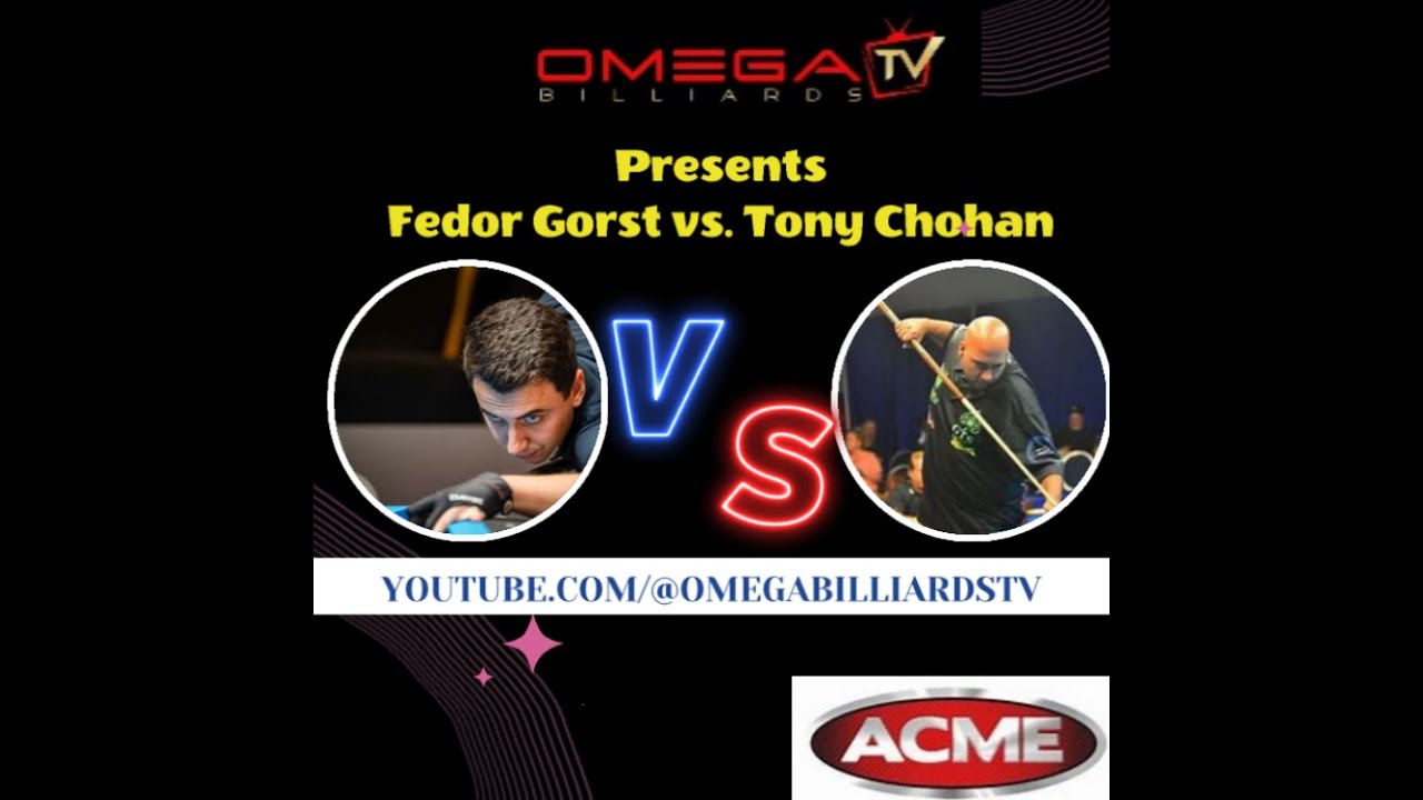 Fedor Gorst VS Tony Chohan - One Pocket match @ The Michael Montgomery Memorial Tournament.  Share!!