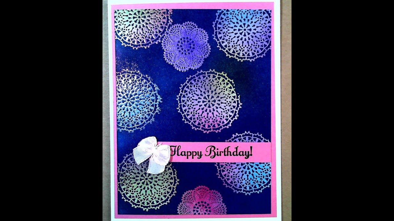 Using the Joseph's Coat technique to create easy card