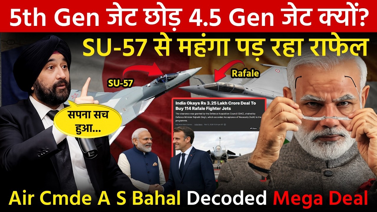 Air Cmde A S Bahal Decoded Mega Deal : Modi meets Macron - Rafale ही क्यों ले रही Indian Air Force?