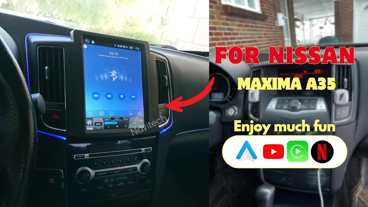 Navitech Nissan Maxima A35 2009-2014 car android radio headunit with android auto and apple CarPlay