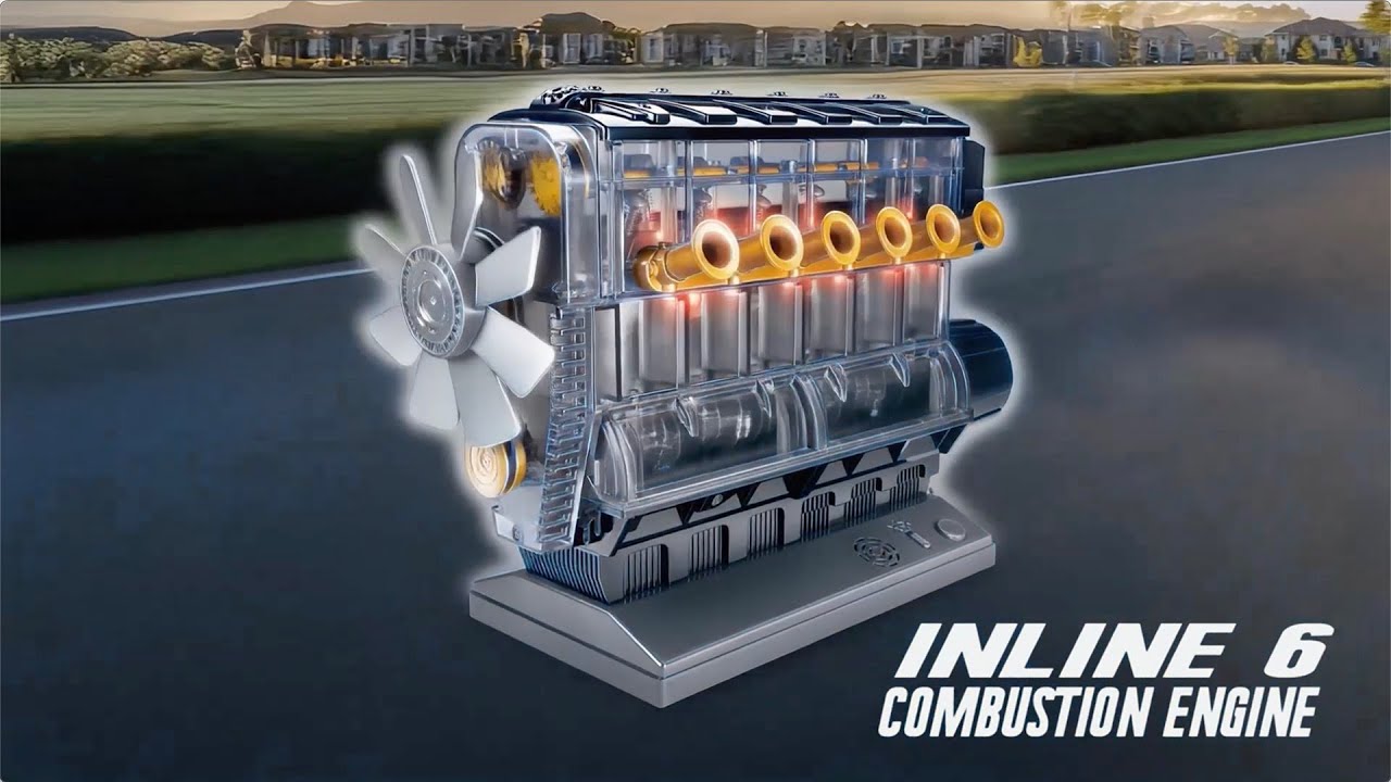 34002 Inline 6 Combustion Engine - Assembly steps