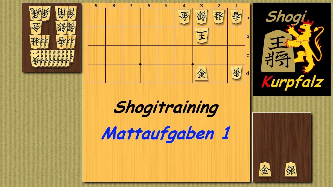 Shogi Training - Mattaufgaben 1 - deutsch
