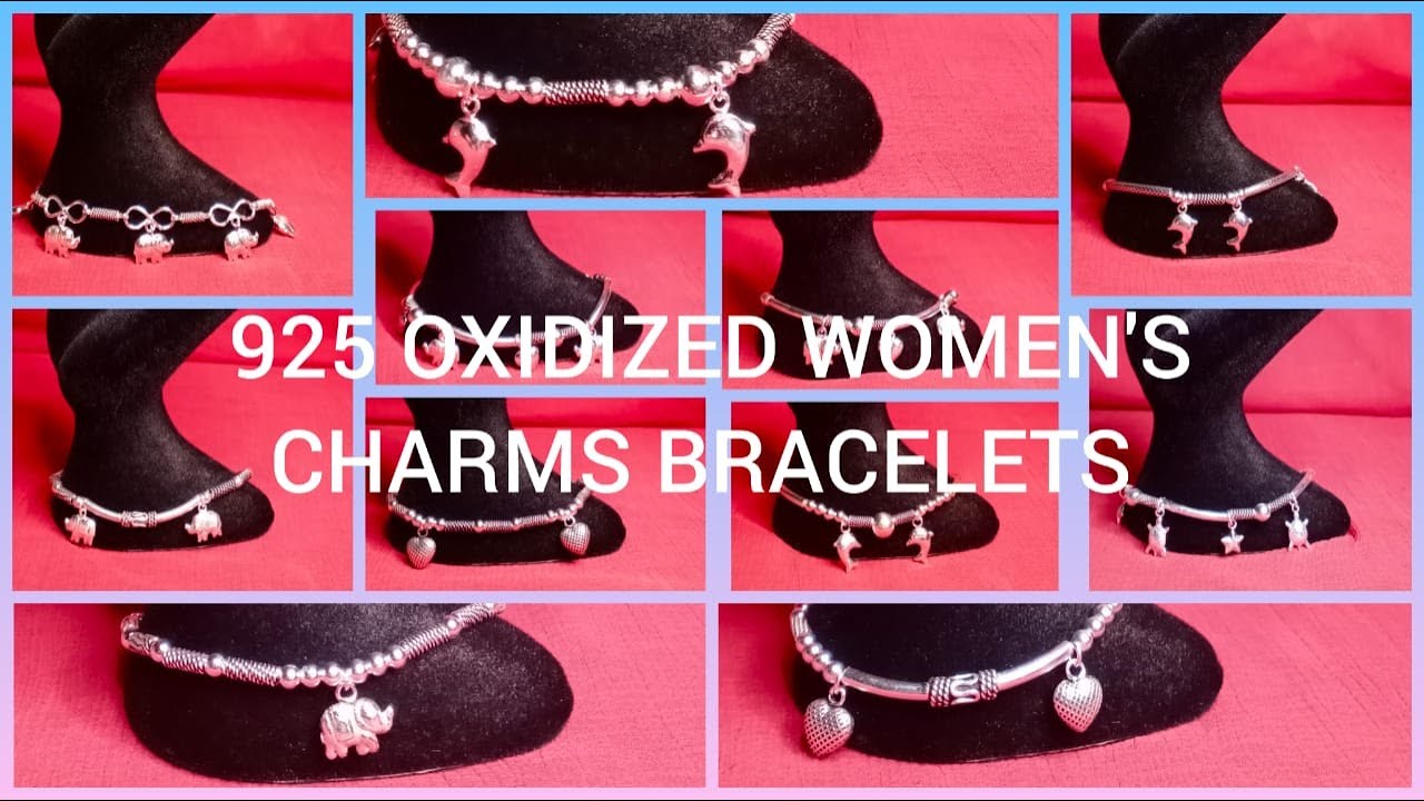 ALTERNATIVES FOR BANGLES ! 925 OXIDIZED CHARMS WOMEN BRACELETS | R N ENTERPRISES |