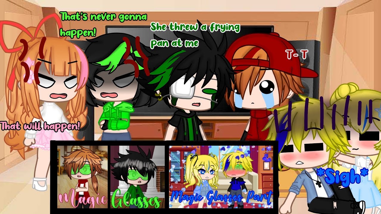 The Ppg x Rrb Reacting to 💫Magic Glasses Meme💫 👓💙❤💚