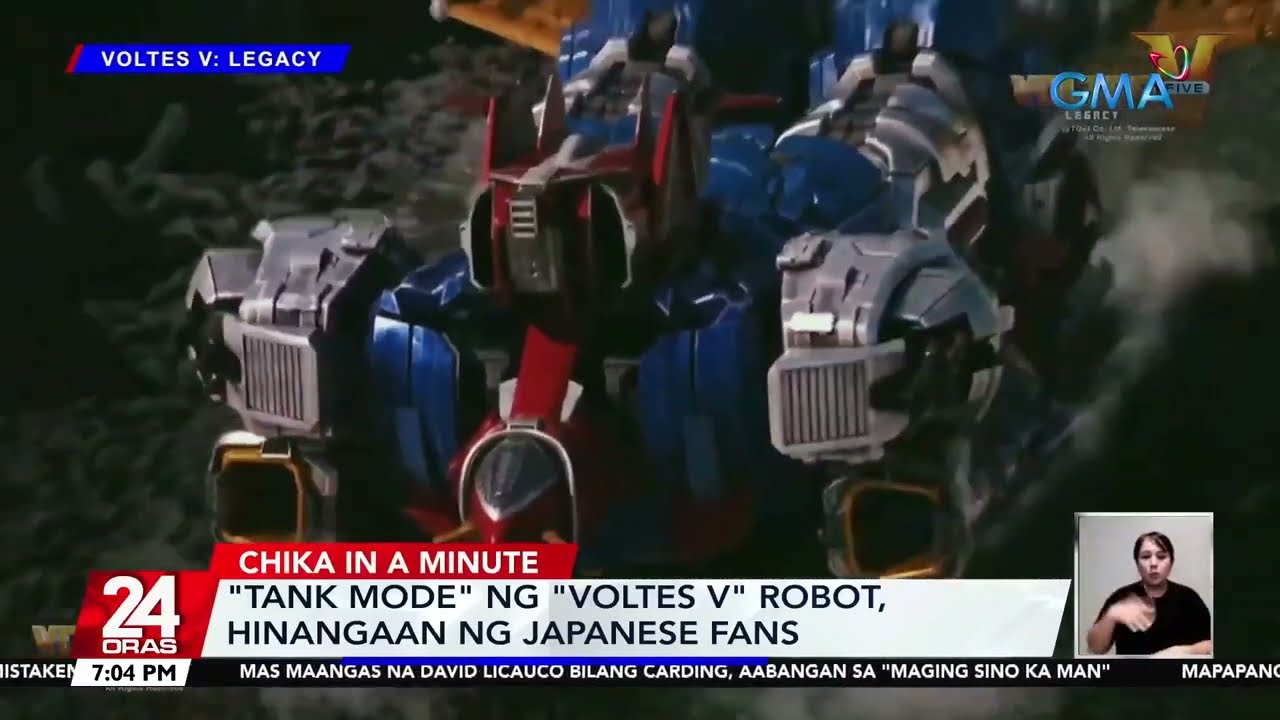 Tank mode ng Voltes V robot hinangaan ng Japanese fans