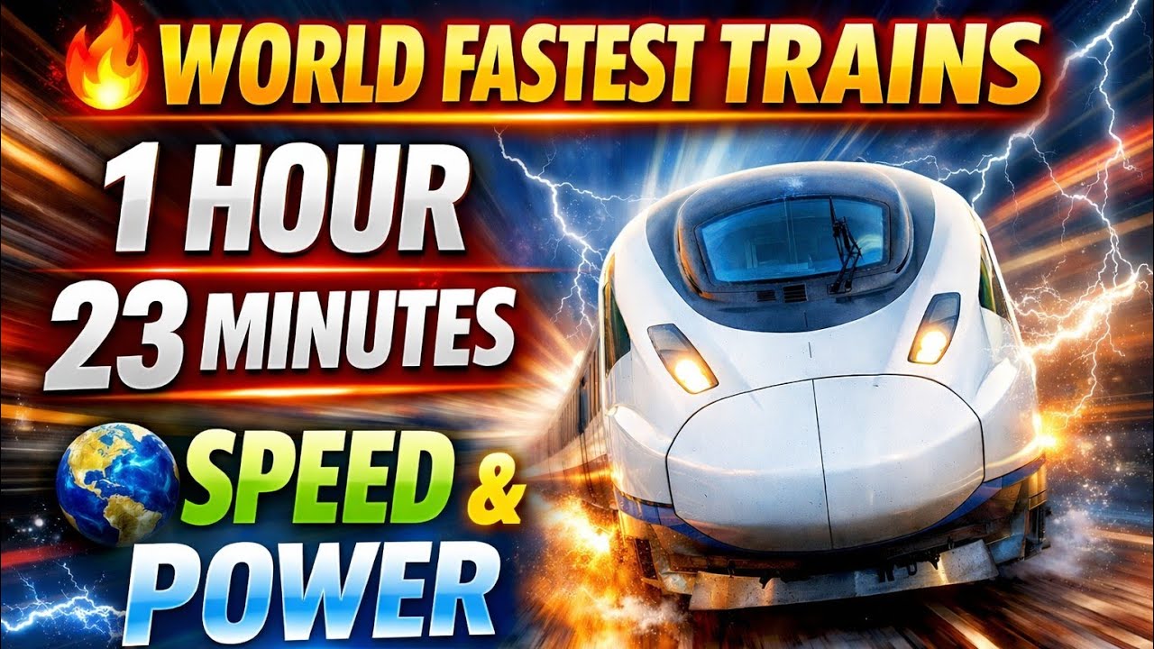 World’s Best & Fastest Trains (1:23:00) 🚄 | Relaxing Scenic Train Journey#train #bullettrains 