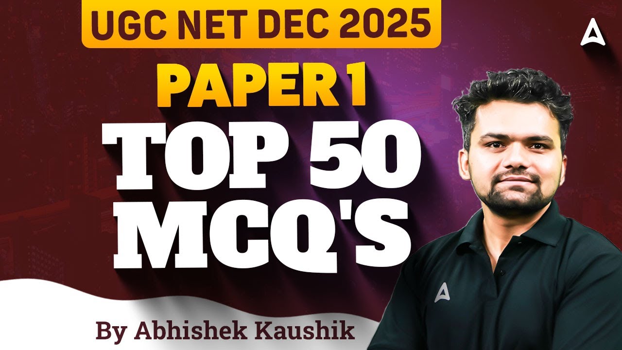 UGC NET Paper 1 | UGC NET Paper 1 Top 50 Questions | UGC NET Paper 1 Previous Year Question