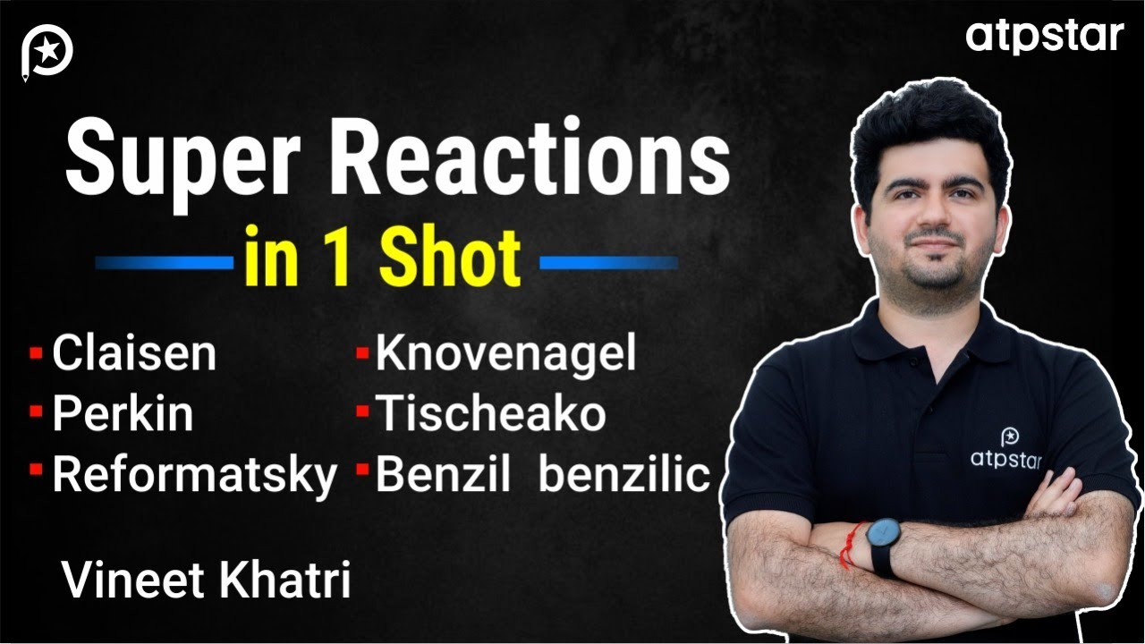 Organic Chemistry Named Reactions in 1 shot - IIT JEE | ATP STAR NEET