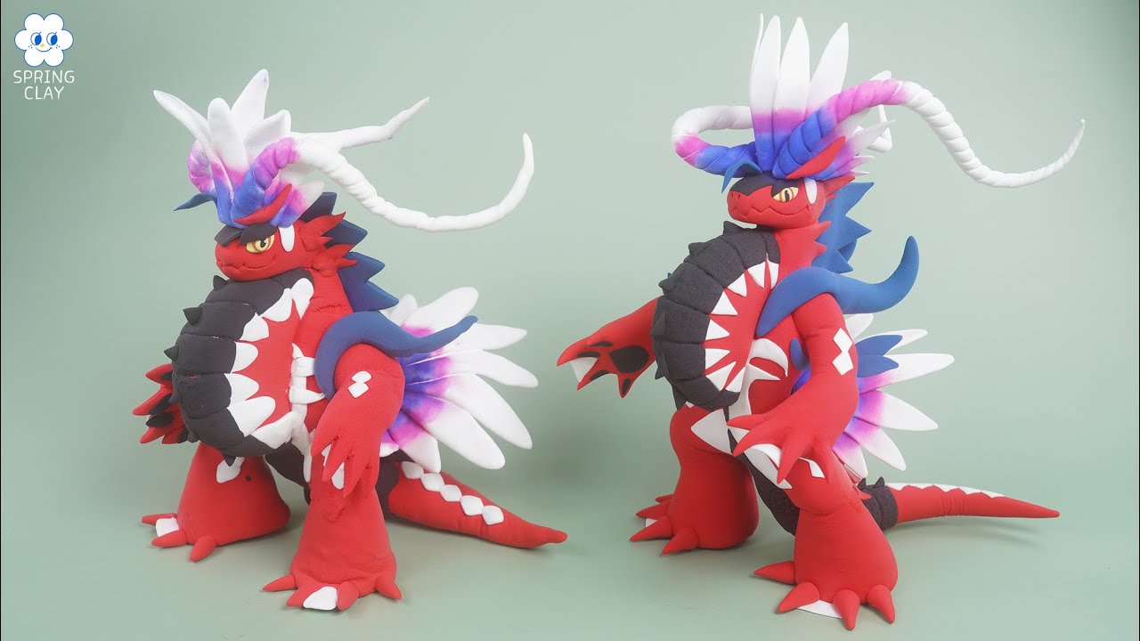 [Pokemon Scarlet and Violet] Making Koraidon with Clay