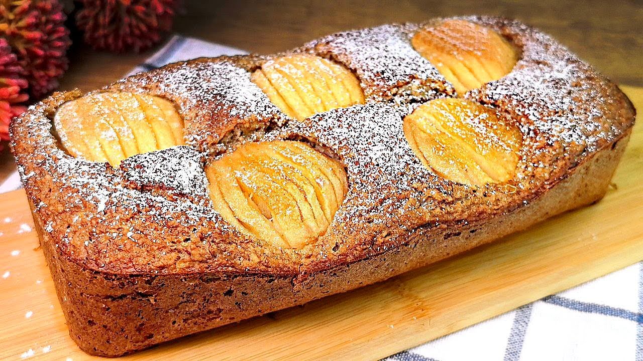 Без муки!Без сахара!Только овсяные хлопья и яблоки!Полезный диетический пирог за 5 минут!