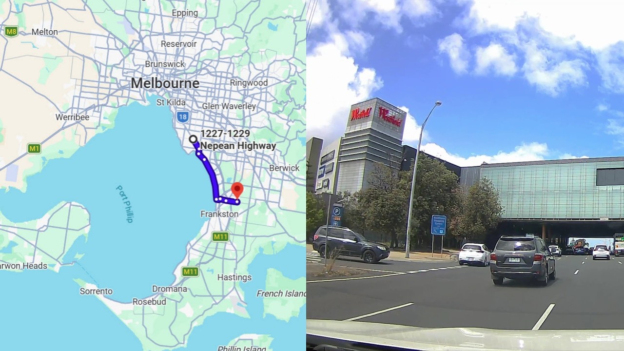 4K dash cam Melbourne. Driving from Cheltenham to Carrum Downs.