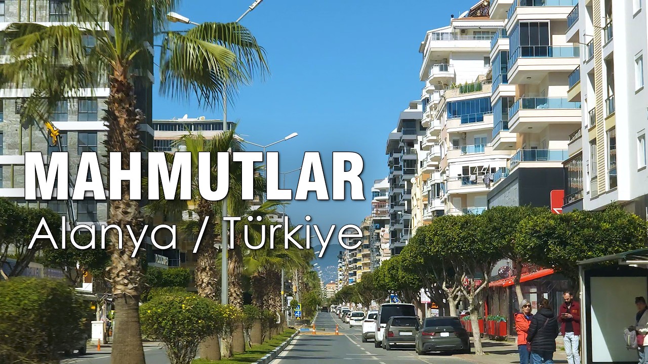 MAHMUTLAR: Barbaros Avenue | Scenic Drive in ALANYA, Turkey 4K 60fps