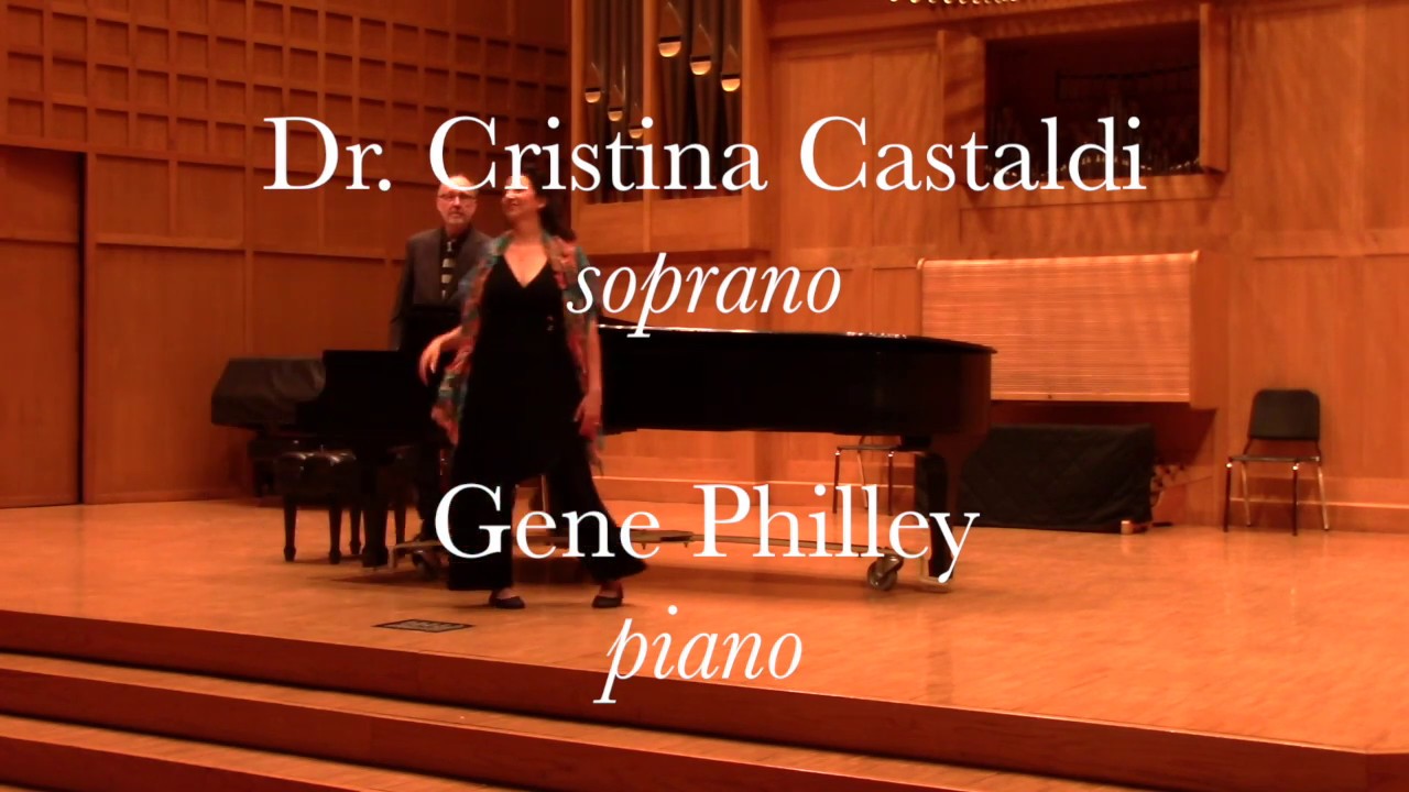 Cristina Castaldi, Soprano (Faculty Recital Wichita State)